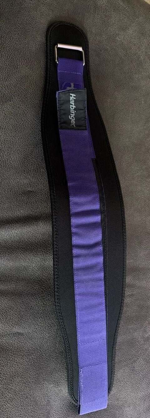 Harbinger Women's 5-Inch Foam Core Weightlifting‎ Belt, Purple, Size Small
